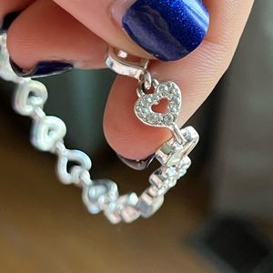 Silver Heart Bracelet